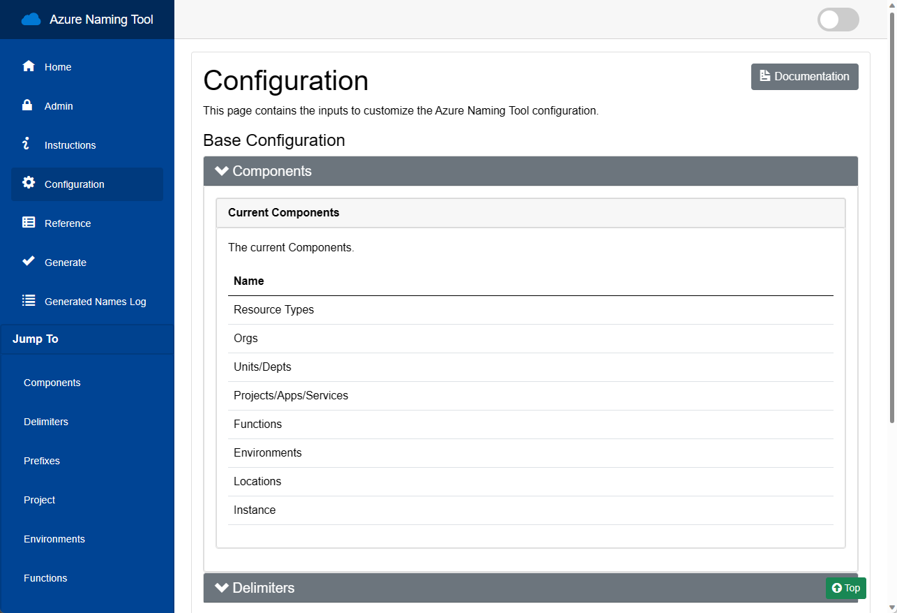 Configuration